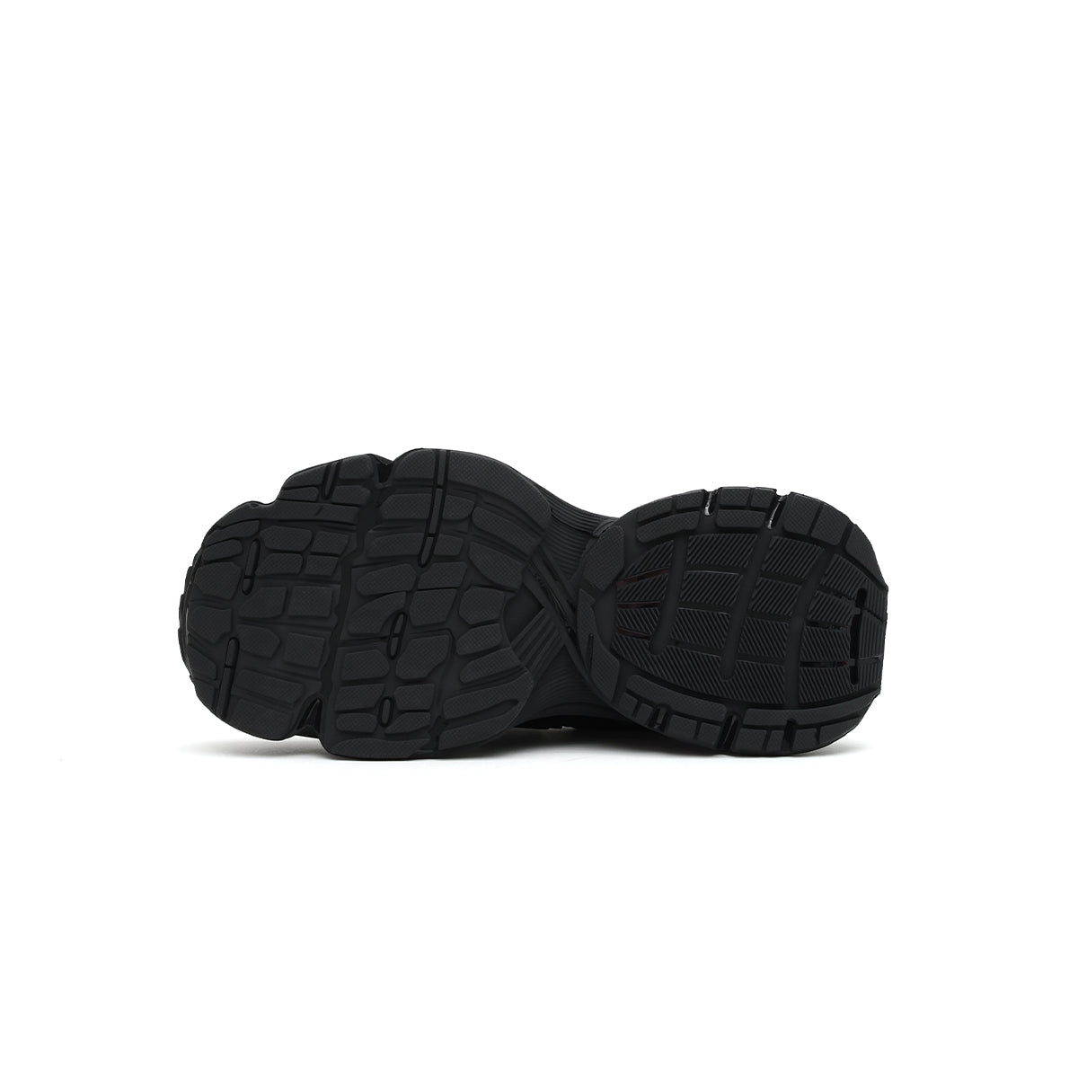 breathable retro platform sneakers all black 4