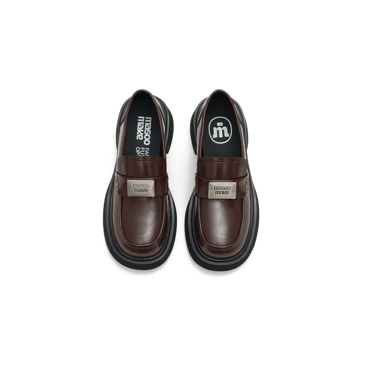 british style glossy leather loafers all brown 5