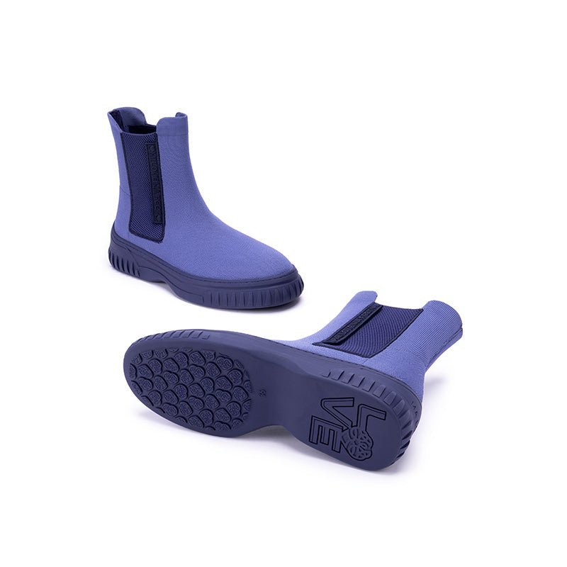 British Style Thick Soled Sporty Chelsea Ankle Boots - 0cm