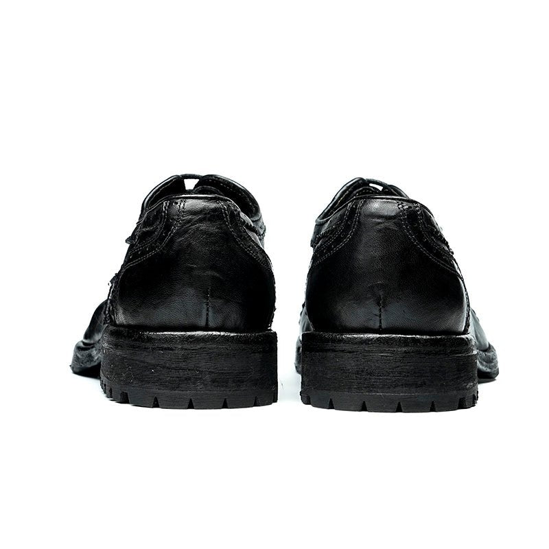 Brogue Oxford Elite Leather Lace Ups for Men - 0cm