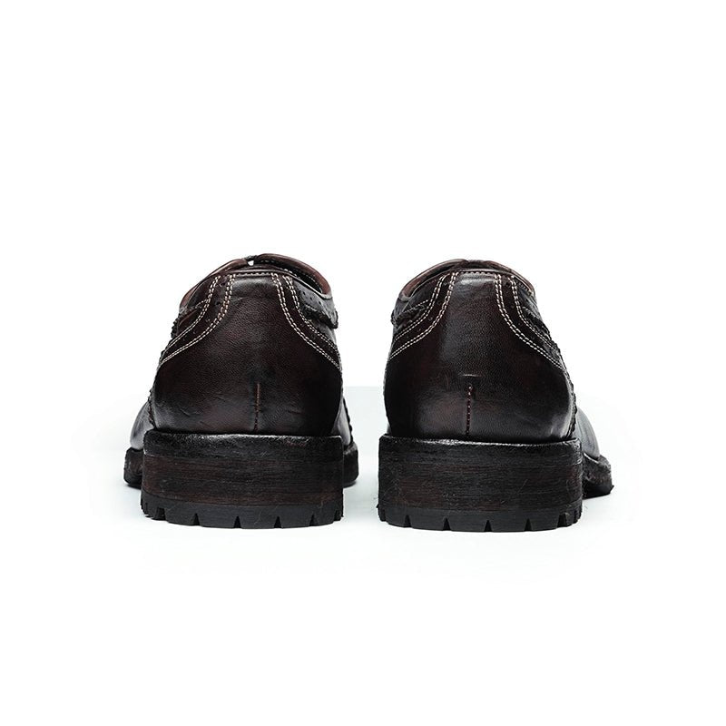 Brogue Oxford Elite Leather Lace Ups for Men - 0cm