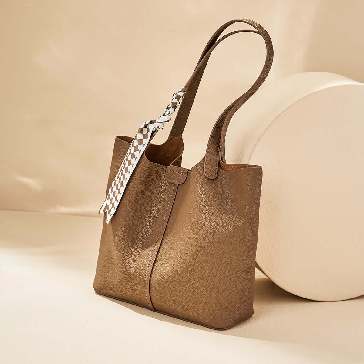 brown mahogany large tote bag all 2