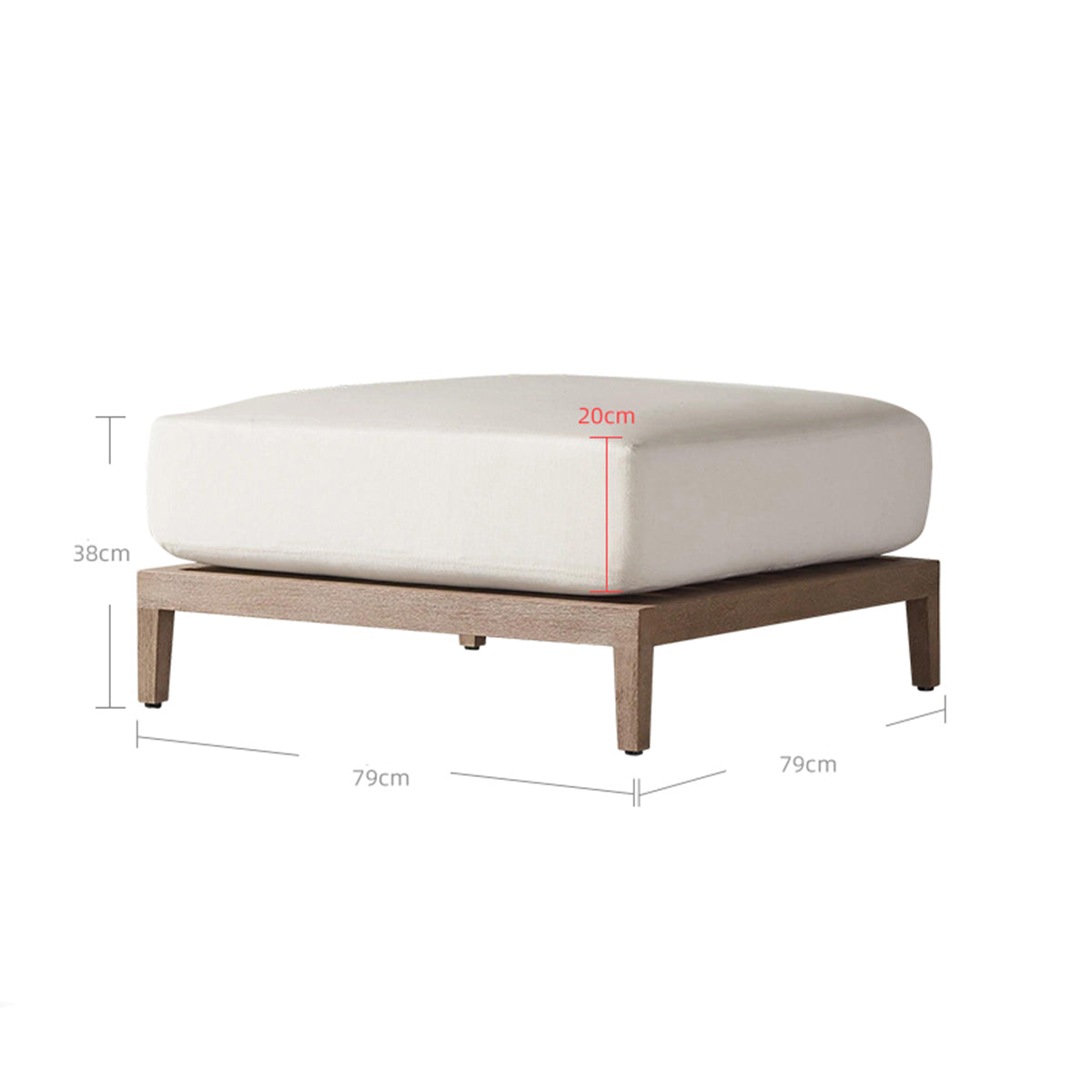 bruce leisure teak ottoman all 1