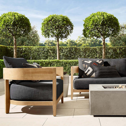 bruce outdoor sofa single black 1
