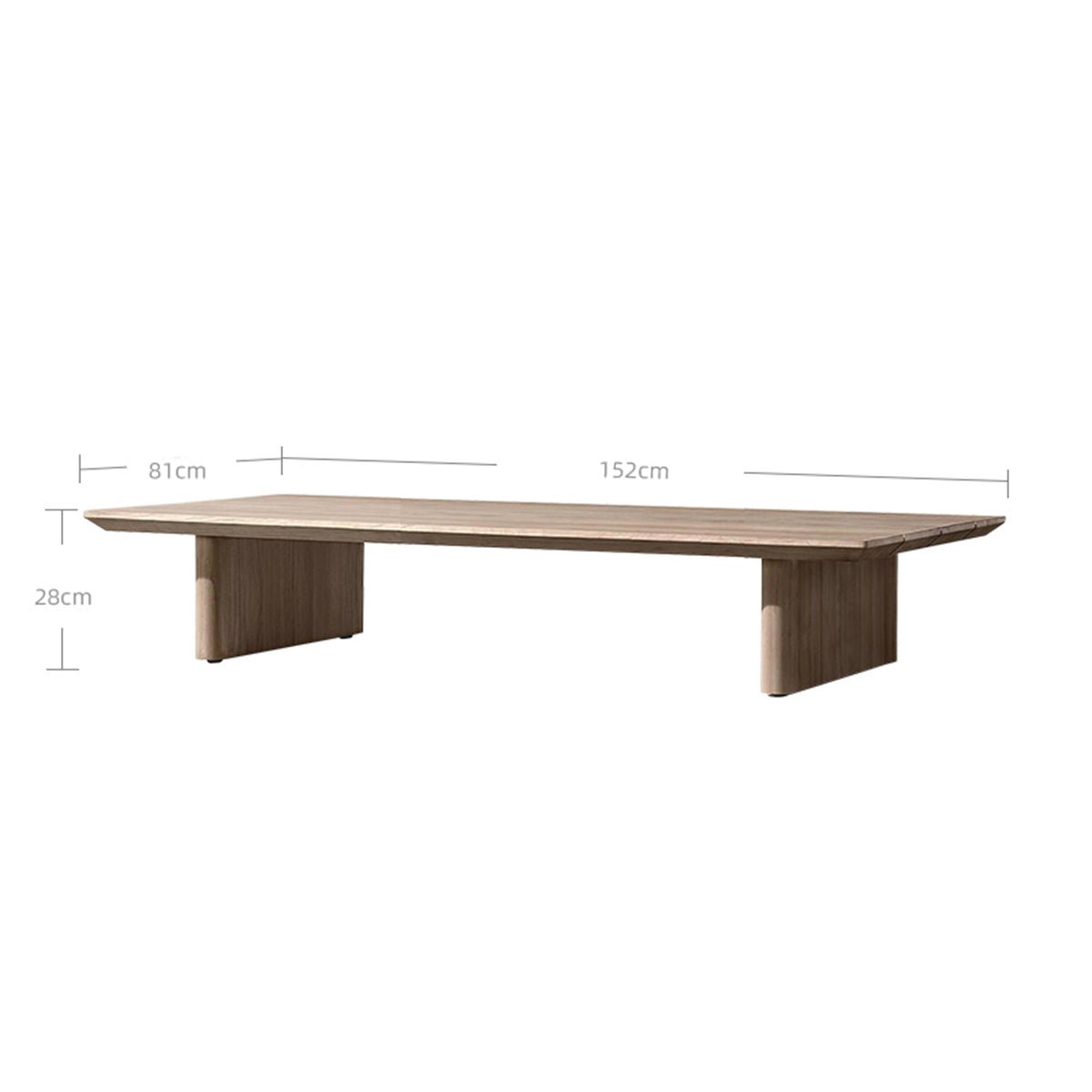 Bruce Rectangular Teak Coffee Table - 0cm