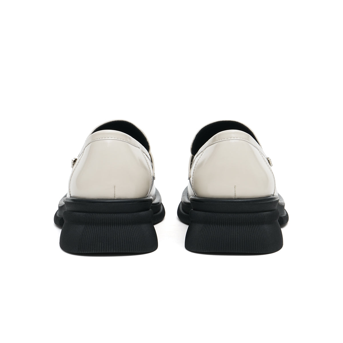 butterfly flat british style loafers all beige 3