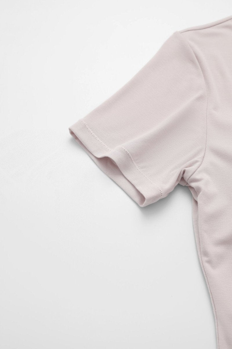 Buttery Soft Built - In Padded Bra Short Sleeve T-Shirt