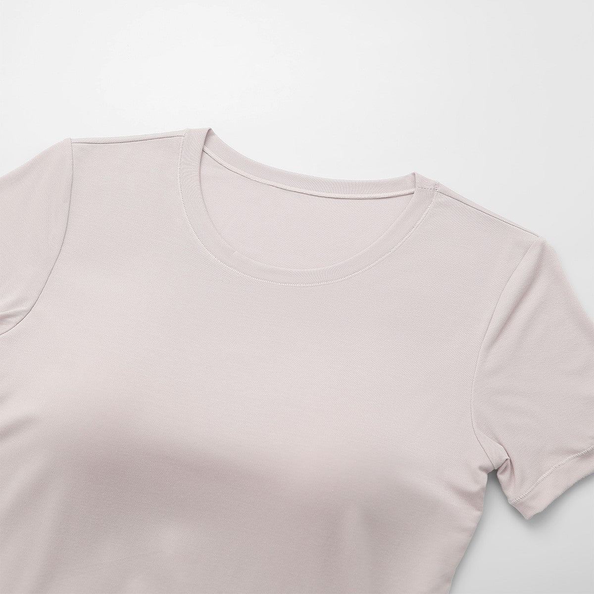 Buttery Soft Built - In Padded Bra Short Sleeve T-Shirt
