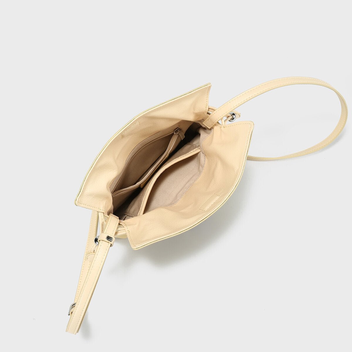 Soft Calfskin Drawstring Bucket Bag – Mini Crossbody Purse with Ruched Opening