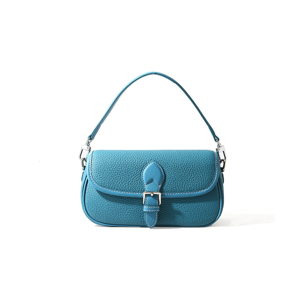 cambridge satchel leather bag blue 1