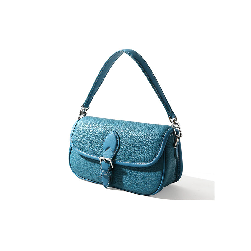 cambridge satchel leather bag blue 3