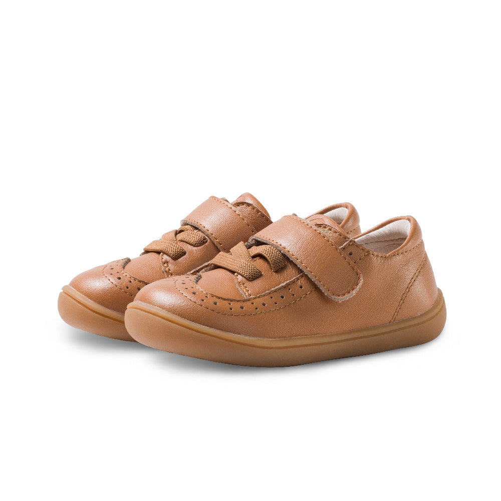camper soft sole pre walker baby brogue sneakers all camel 3