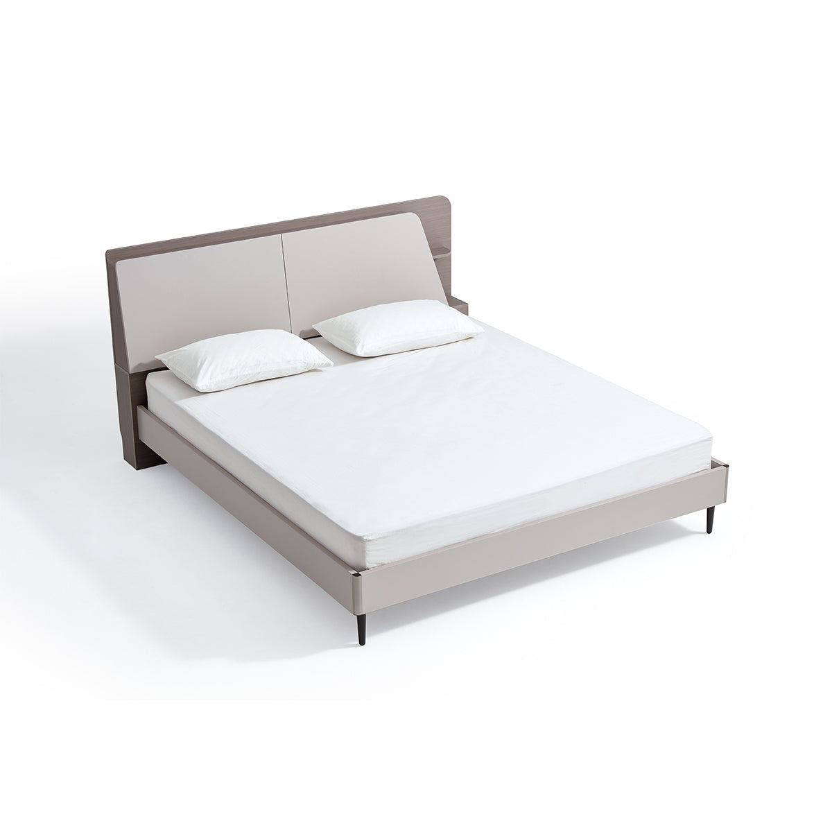 cappuccino taupe bed with mattress set all taupe 14