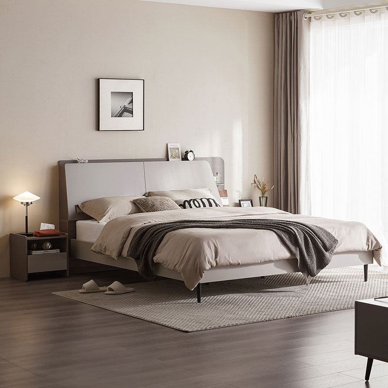 cappuccino taupe bed with mattress set all taupe 2