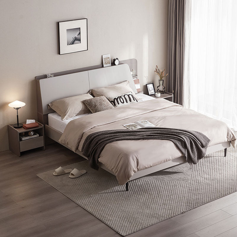 cappuccino taupe bed with mattress set all taupe 3