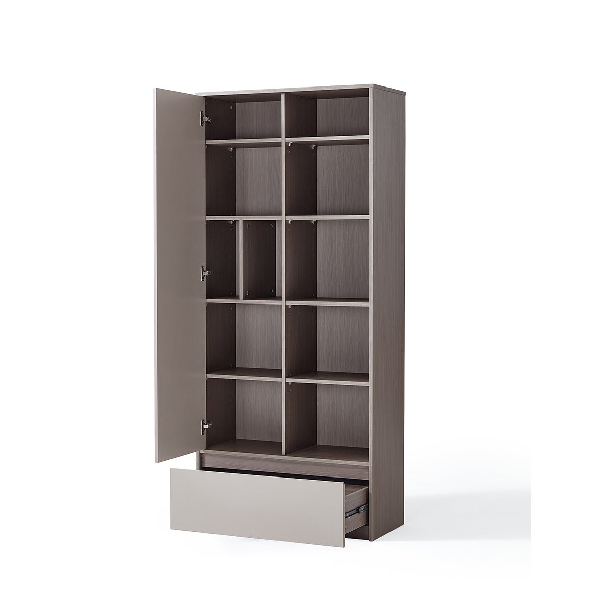 Cappuccino Taupe Cabinet Bookshelf - 0cm