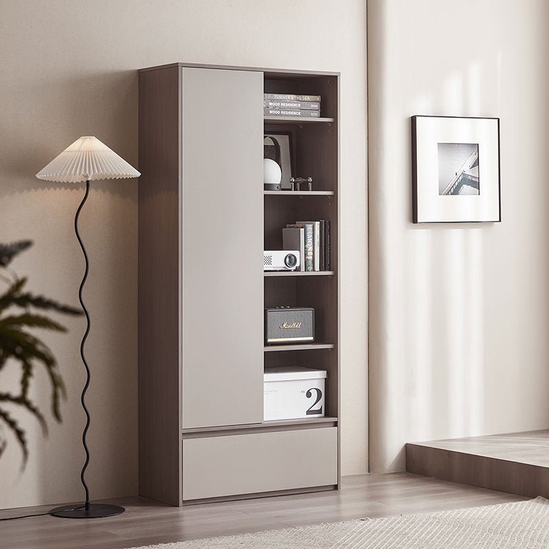 Cappuccino Taupe Cabinet Bookshelf - 0cm