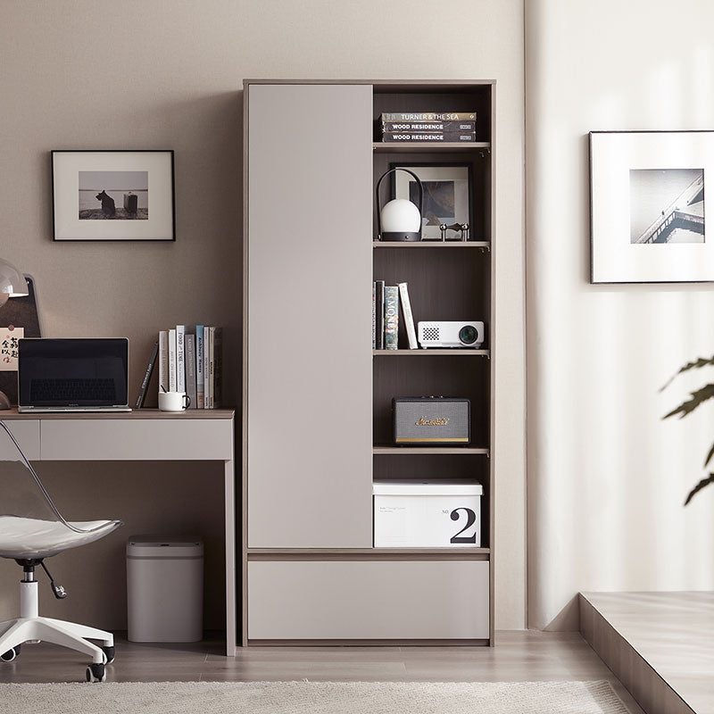 cappuccino taupe cabinet bookshelf 0.8m taupe 1