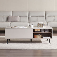 Cappuccino Taupe Coffee Table Cabinet