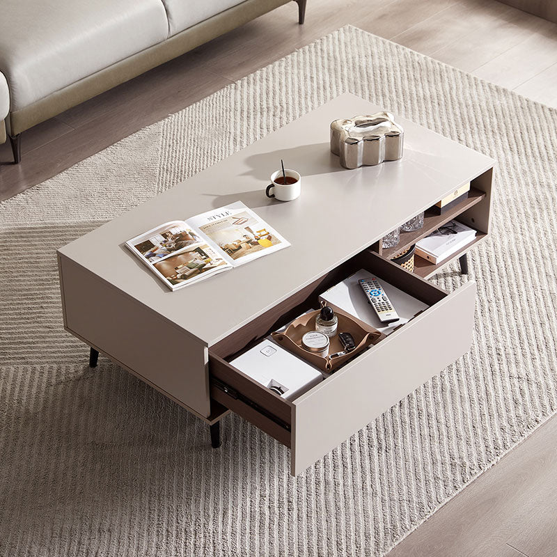 cappuccino taupe coffee table cabinet all 3