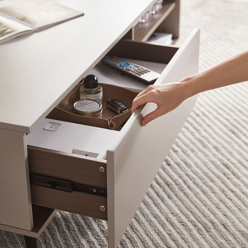 cappuccino taupe coffee table cabinet all 5