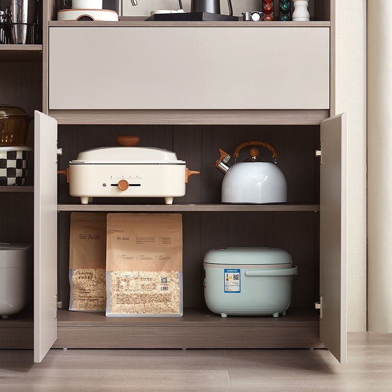 Cappuccino Taupe Dining Cabinet Pantry - 0cm