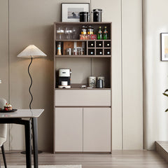 Cappuccino Taupe Dining Cabinet Pantry