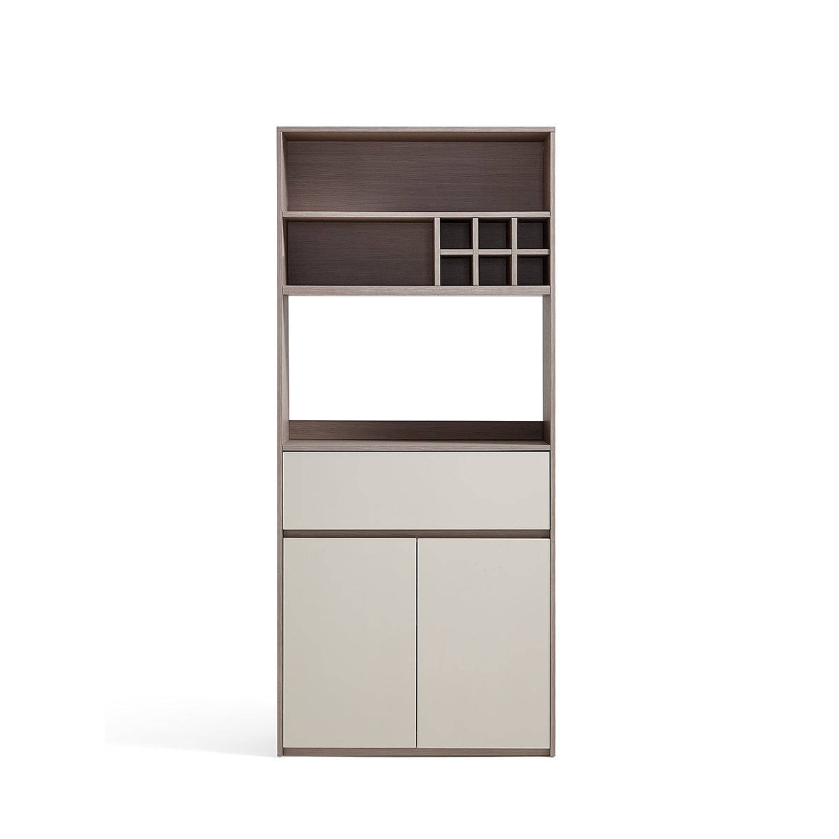 cappuccino taupe dining cabinet pantry 0.8m taupe 6