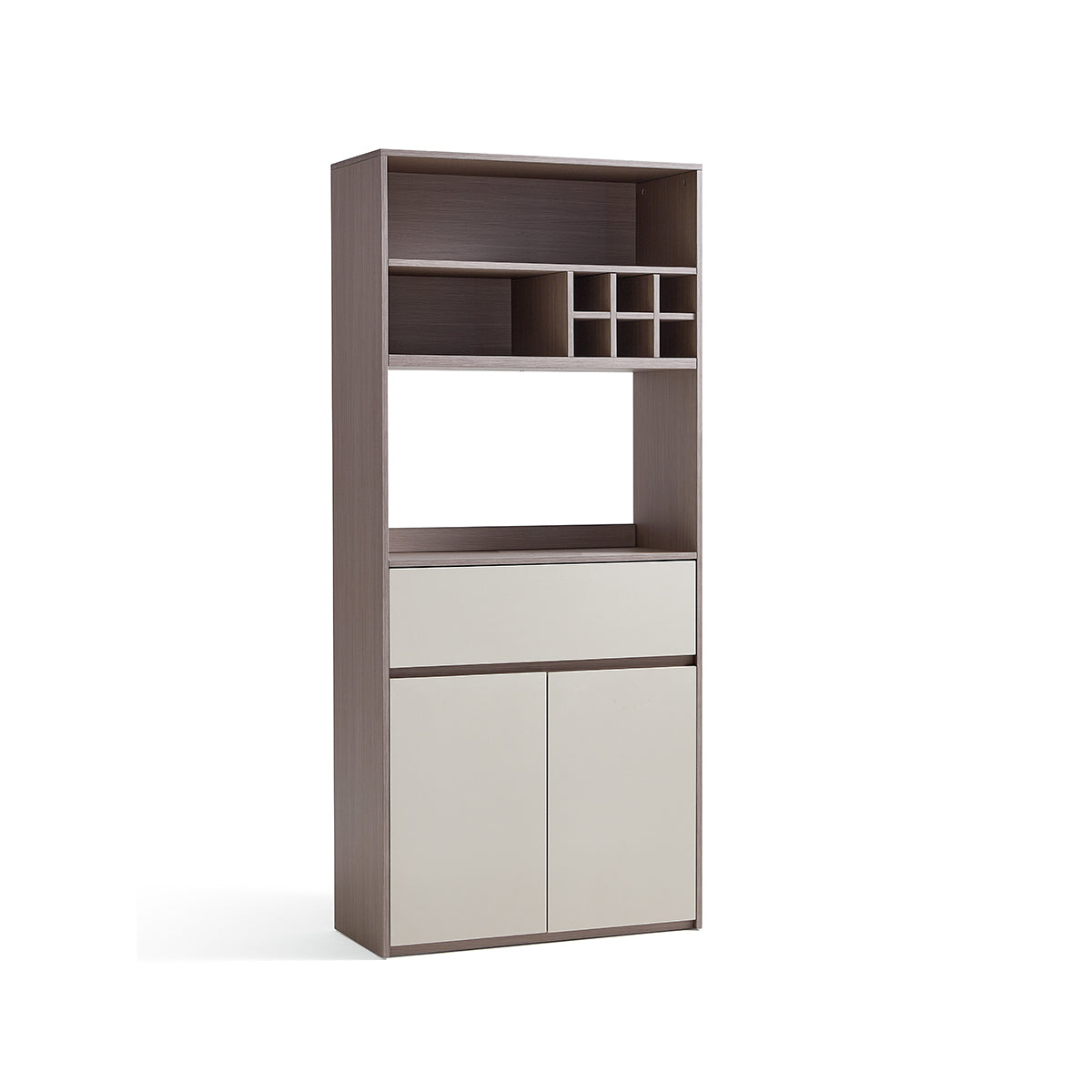 cappuccino taupe dining cabinet pantry 0.8m taupe 8