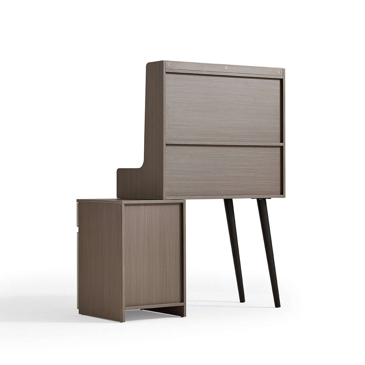 cappuccino taupe dressing table with grey stool set all 11