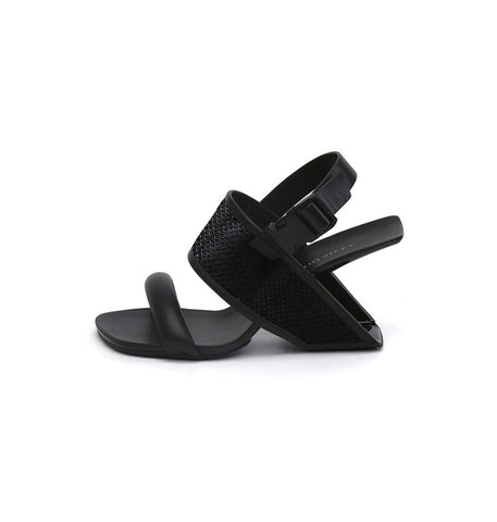 Carefree Ankle Strap Sculptural Heel Sandals