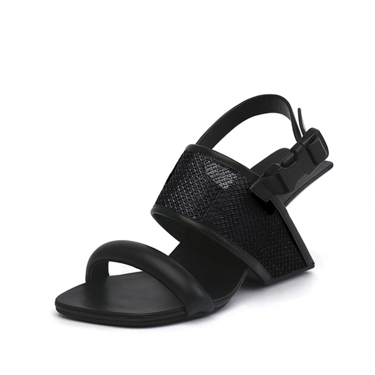 Carefree Ankle Strap Sculptural Heel Sandals