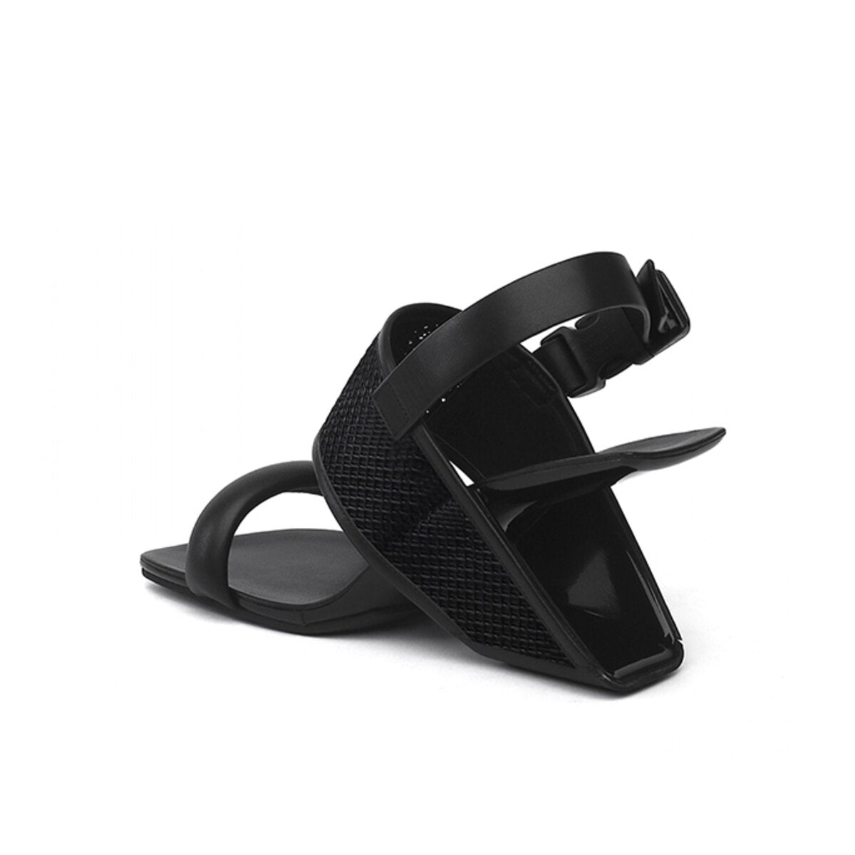 Carefree Ankle Strap Sculptural Heel Sandals