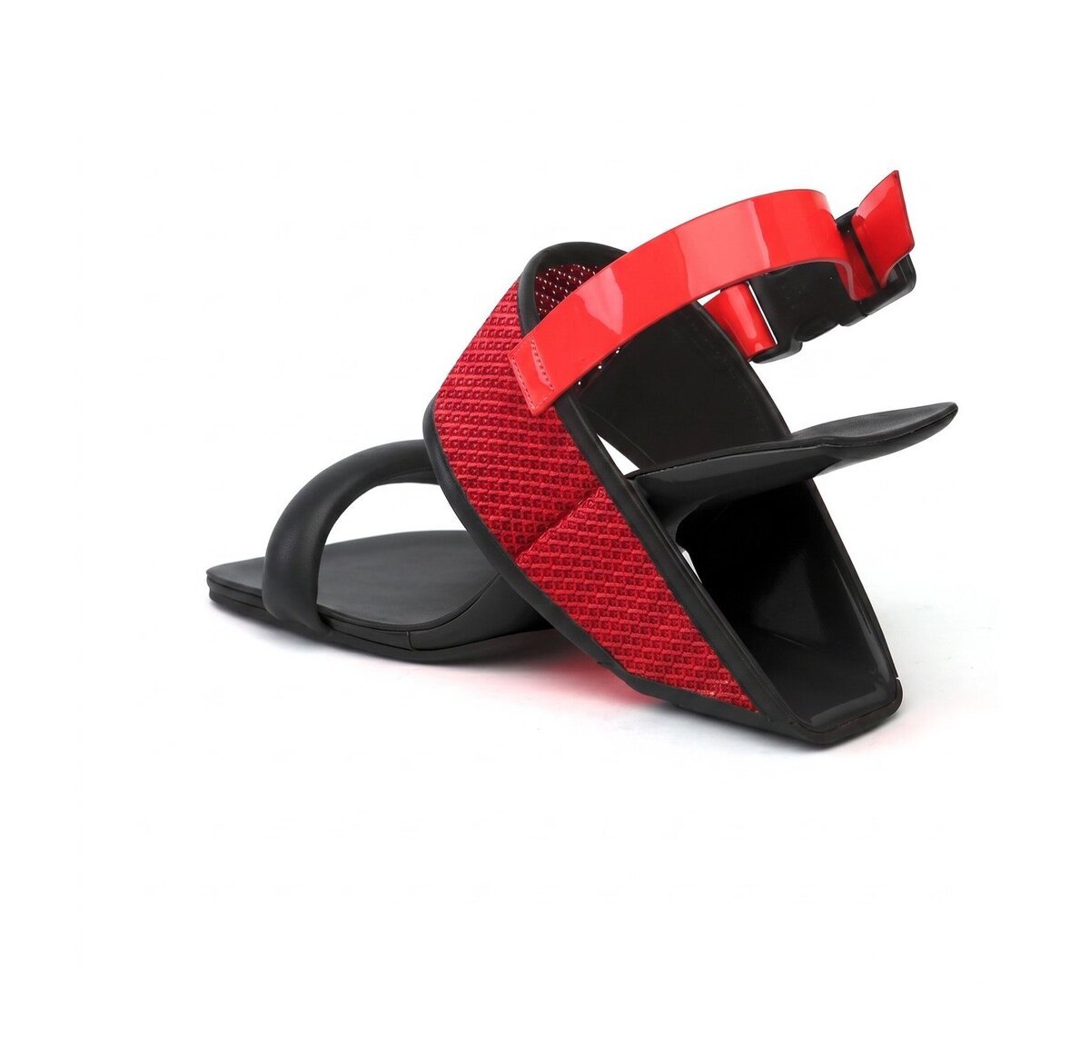 Carefree Ankle Strap Sculptural Heel Sandals
