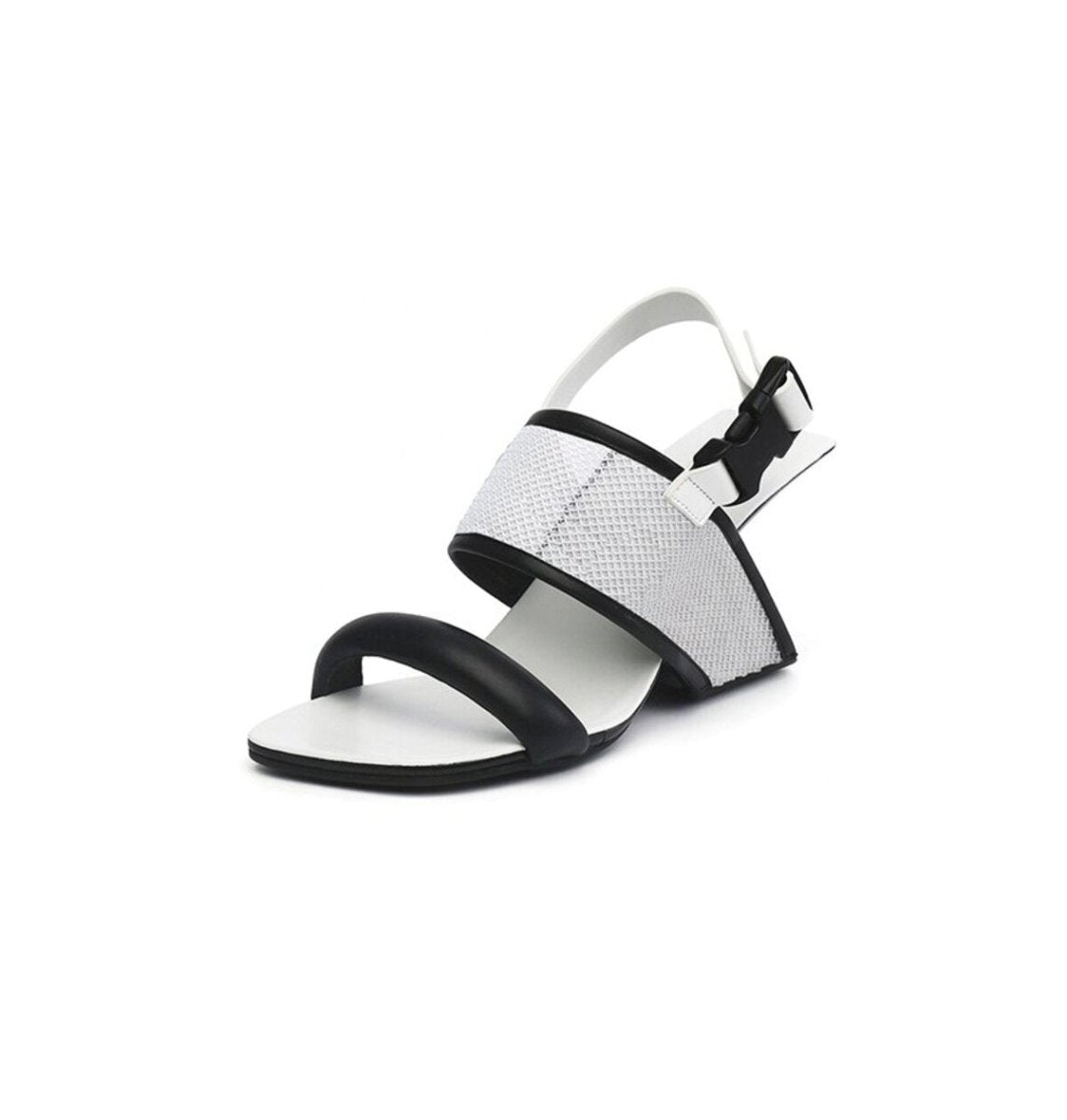 Carefree Ankle Strap Sculptural Heel Sandals