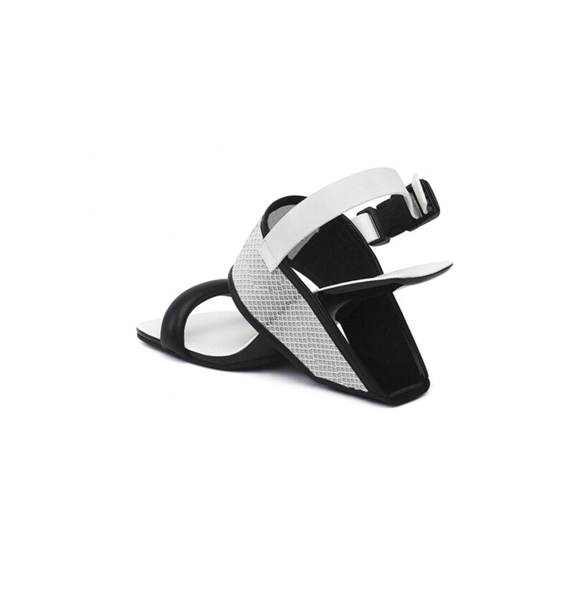 Carefree Ankle Strap Sculptural Heel Sandals