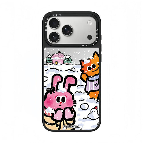 CASETiFY Bunny & Fox Snow Day Phone Case - 0cm