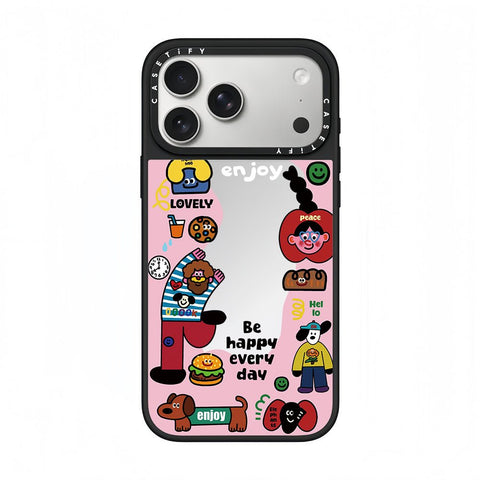CASETiFY Enjoy & Be Happy Cartoon Phone Case