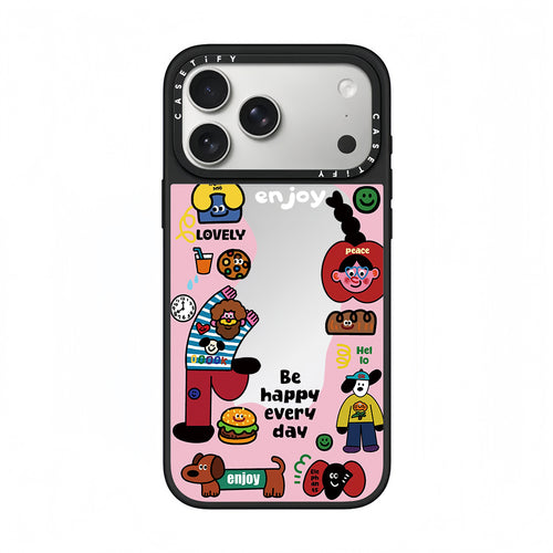 CASETiFY Enjoy & Be Happy Cartoon Phone Case