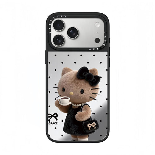 CASETiFY Graceful Cat Chic Polka - Dot Phone Case - 0cm