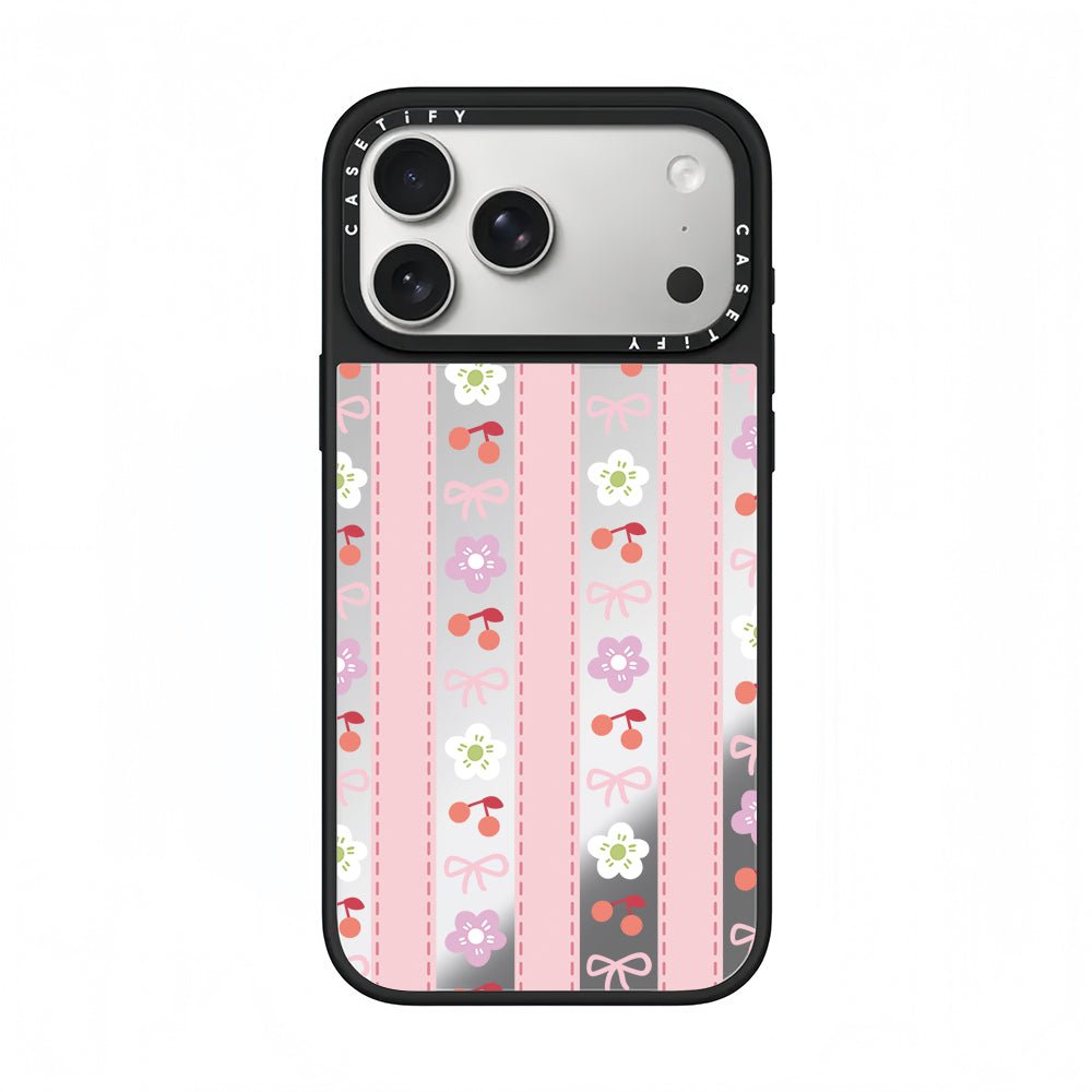 CASETiFY Pastel Ribbon Blossom Stripe Phone Case - 0cm