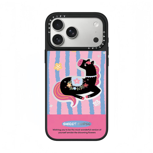 CASETiFY Sweet Horse Floral Stripe Phone Case - 0cm