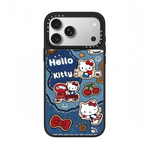CASETiFY x Hello Kitty Denim Sticker Phone Case