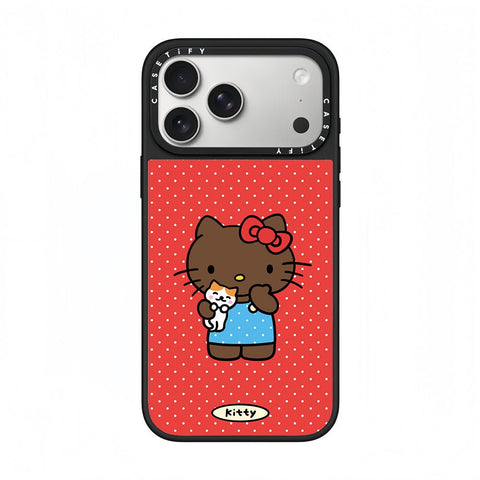 CASETiFY x Hello Kitty Polka Dot Kitty Hug Phone Case