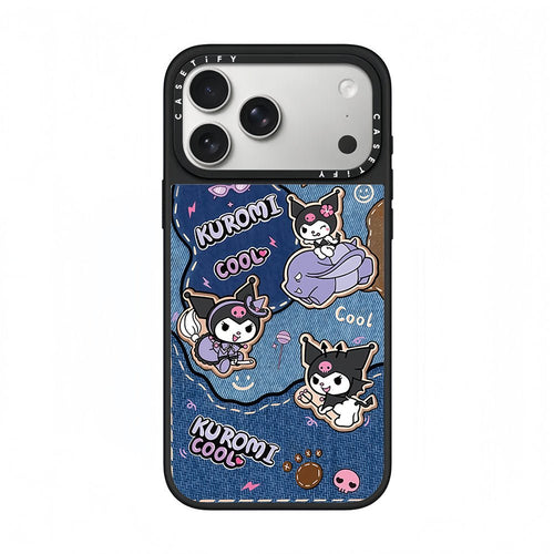 CASETiFY x Kuromi Cool Denim Sticker Phone Case - 0cm
