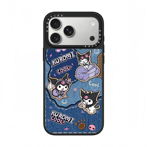 CASETiFY x Kuromi Cool Denim Sticker Phone Case