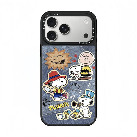 CASETiFY x PEANUTS Snoopy Denim Sticker Phone Case