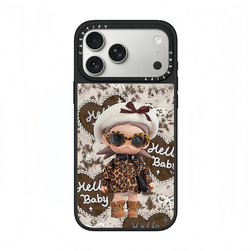 CASETiFY x POP MART Zsiga Leopard Chic Outfit Phone Case - 0cm