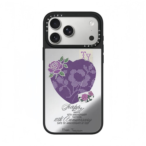 CASETiFY x Taeyeon 10th Anniversary Purple Heart Floral Phone Case - 0cm