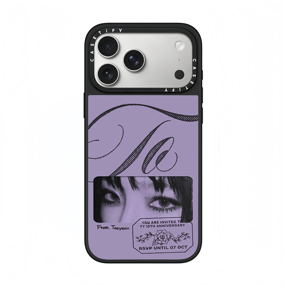 CASETiFY x Taeyeon 10th Anniversary Purple Invitation Collage Phone Case - 0cm